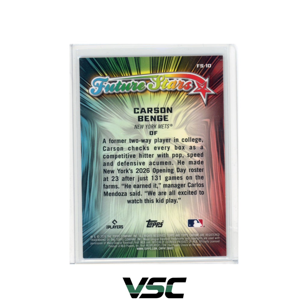 Carson Benge back