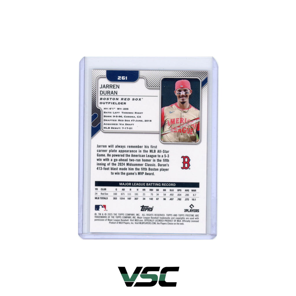 2025 Topps Pristine · Jarren Duran · 261
